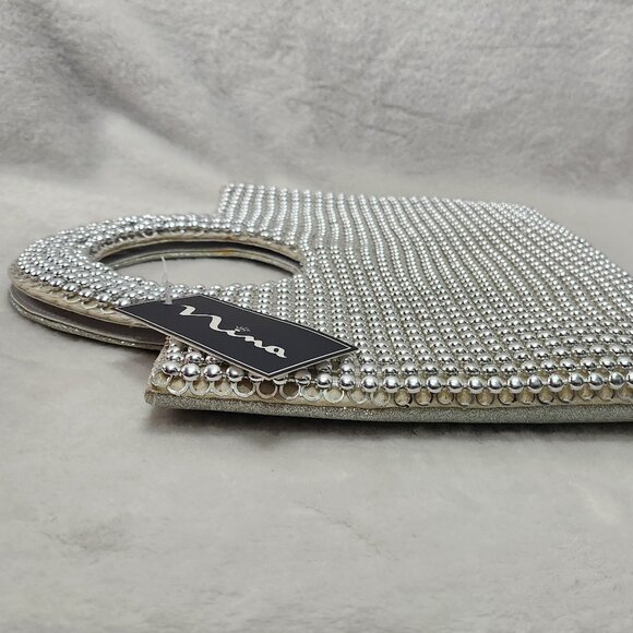 *New Low price! * Nina Ruri Silver Bead Bag - Picture 6 of 6